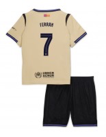 Barcelona Ferran Torres #7 Vieraspaita Lasten 2025-26 Lyhythihainen (+ shortsit)